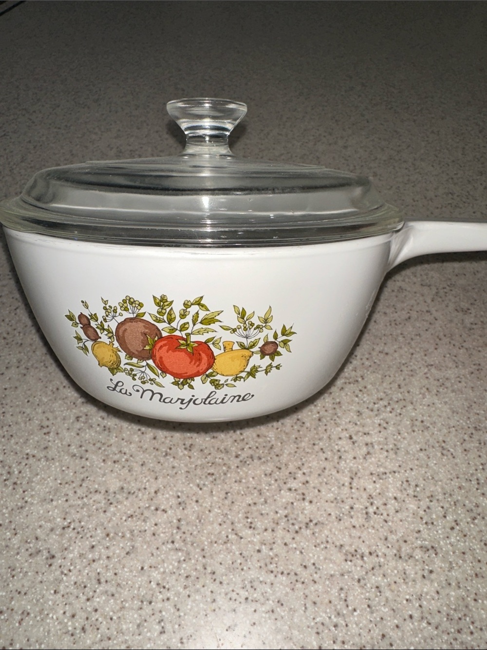 Vintage Corning Ware Spice of Life "La Marjolaine" Saucepan with Lid 1.5 Pint